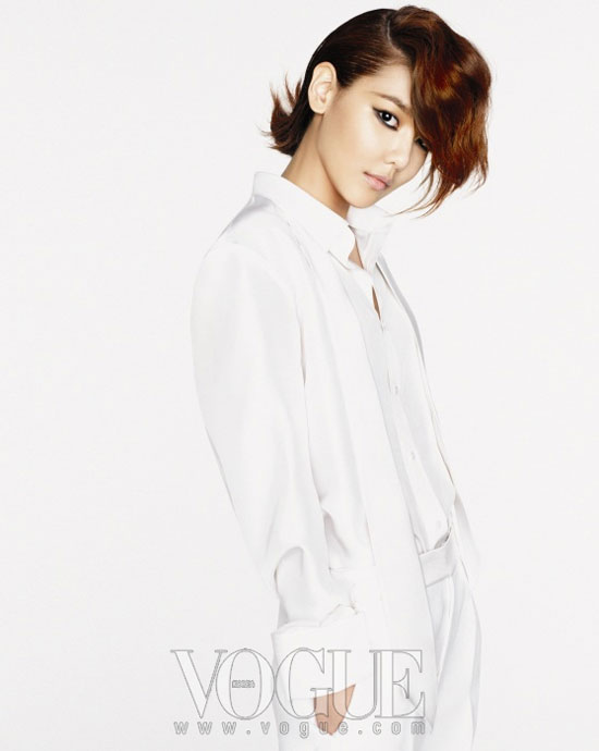 Girls Generation Sooyoung boyish look on Vogue Korea