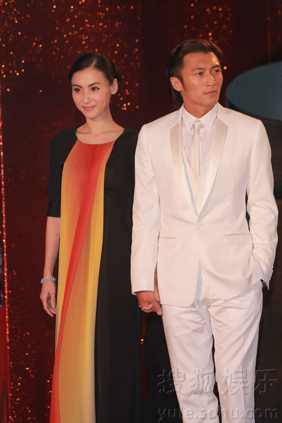 Cecilia Cheung and Nicholas Tse at Hong Kong Film Awards 2011