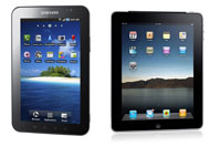 Samsung Galaxy Tab and Apple iPad