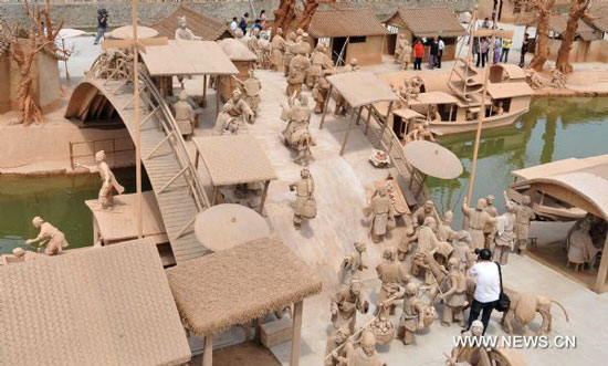 Clay sculpture park in Hebei, China
