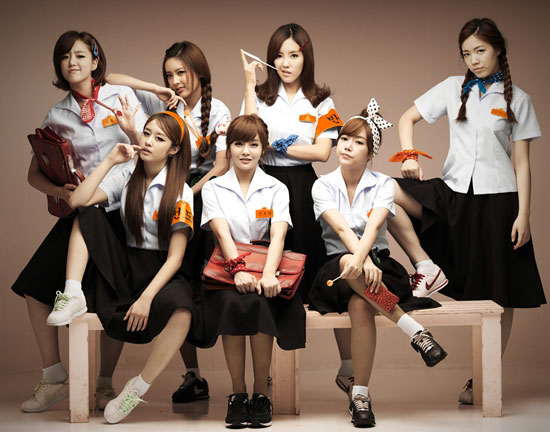 T-ara Korean retro school girls
