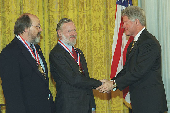 American computer scientist Dennis Ritchie