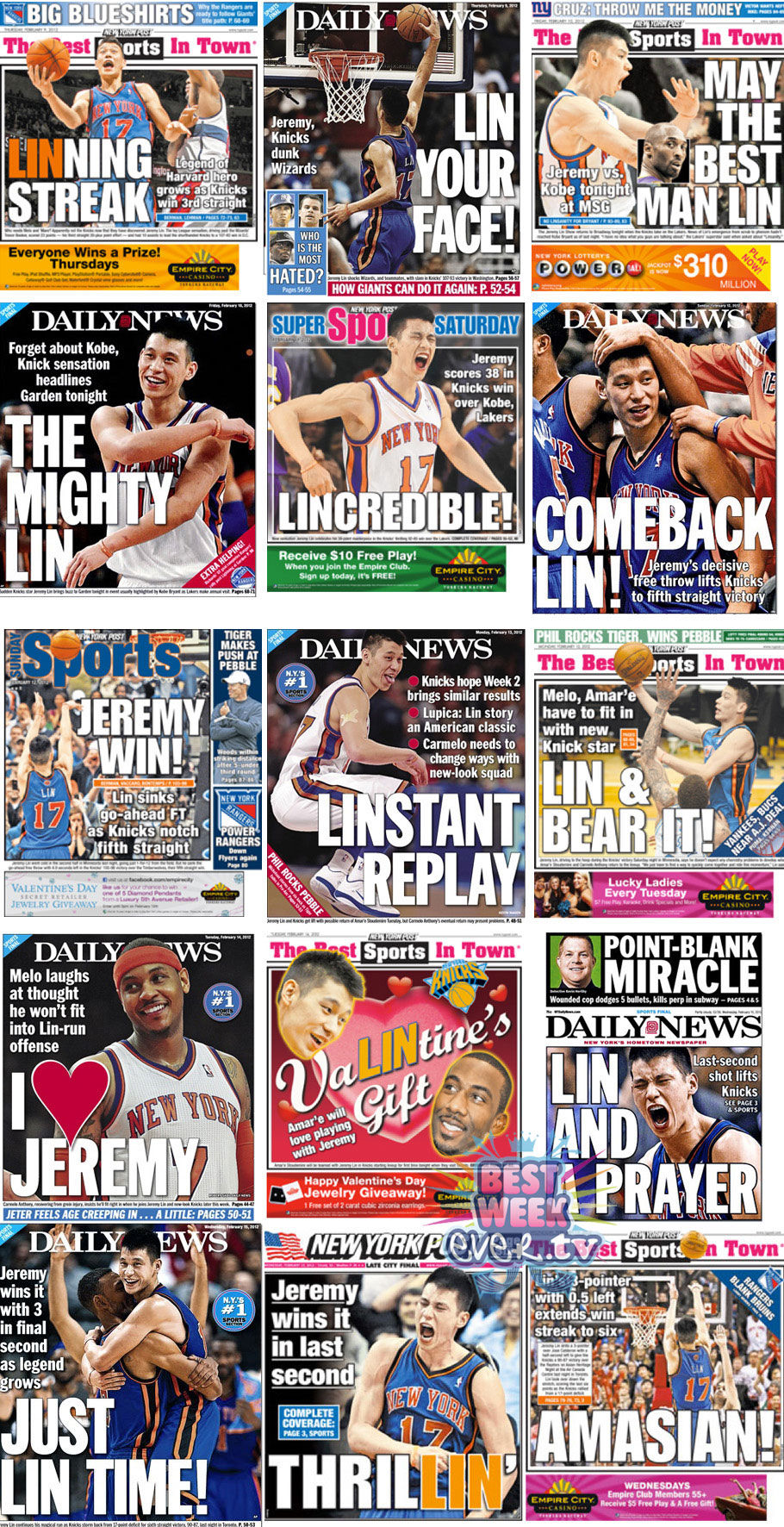 Jeremy Lin NBA magazine headlines