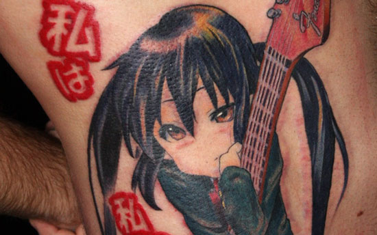 Japanese anime tattoo