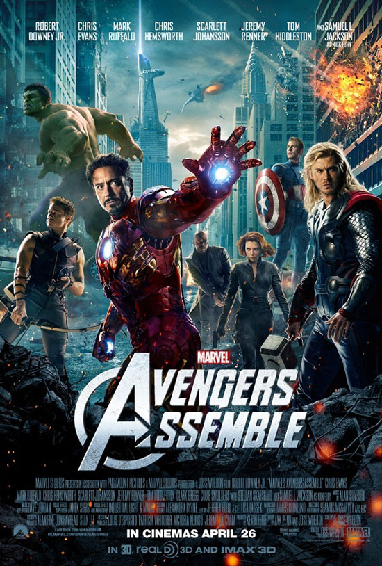 Marvel Avengers Assemble UK movie poster