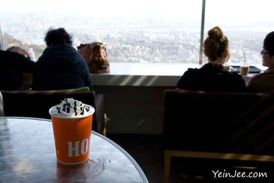 Coffee break at N Seoul Terrace