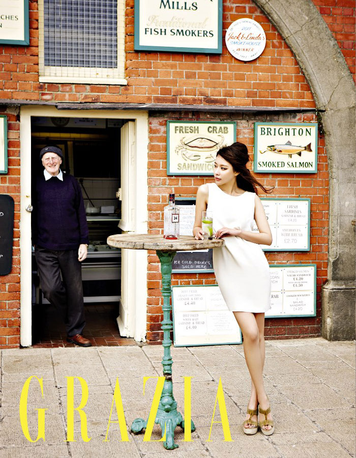 Kim Ah-joong Korean Grazia Magazine at Brighton Pier