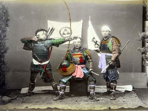 Adolfo Farsari vintage Japanese warriors